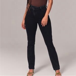 Abercrombie and Fitch black 90s straight jeans